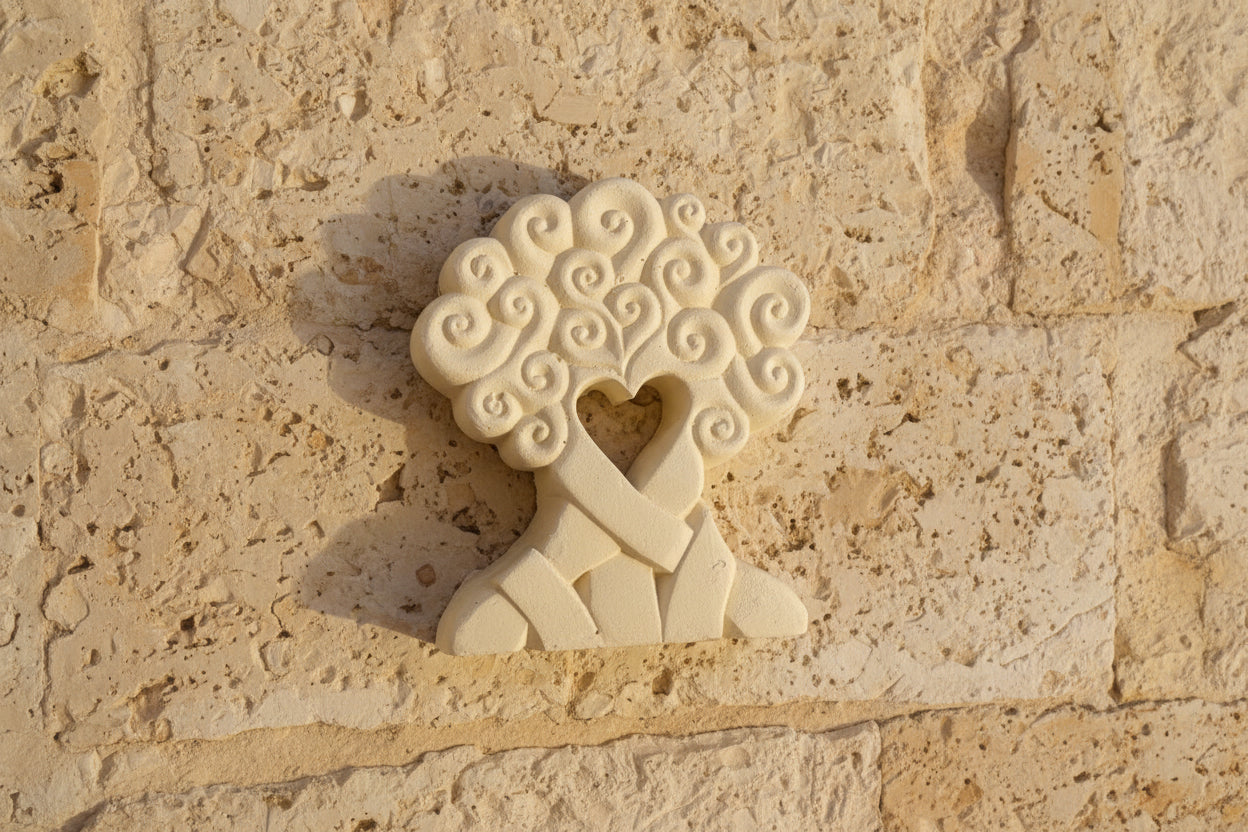 Scultura in Tufo Locale Albero Dell'Amore